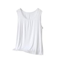 thumbnail image 5 of Horkkom Plus Size Tank Tops for Women Wide Strap Crew Neck Sleeveless Tops Loose Summer Flowy Tank Tops,XL-6XL, 5 of 8