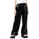 thumbnail image 2 of Cowsor Kid's Shiny Pleated Wide Leg Pants Party High Waist Trouser Folded Lightweight Outfit, 2 of 5
