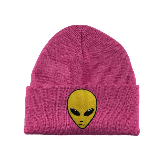 Gravity Threads Alien Bonnet à Revers avec Écusson Tête - Rose Vif