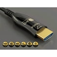 thumbnail image 3 of Cable Leader 35ft High Speed HDMI Fiber Optic Cable (AOC), HDMI 2.0, CL3 Rated, 4K Support, UL, Black, 3 of 5