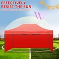 thumbnail image 3 of HONMEET Tienda plegable: 4,4 x 3,1 m, con 3 paredes laterales - Toldo parasol para exteriores, ideal para acampar, fiestas en la playa y eventos., 3 of 6