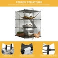 Dextrus 3Tiers Cat Cage,Cat Enclosures Metal Cat Kennels Pet Crate