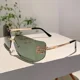 thumbnail image 2 of KAMMPT-gafas de sol de Metal sin montura para mujer, lentes de sol con diseño de marca Original, estilo Punk, para conducir, para vacaciones y playa, 2 of 5
