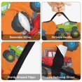thumbnail image 6 of Monster Cartoon Truck Orange Pattern Teens Toddler Nap Mat with Pillow, Sleeping Mat Bag for Preschool Daycare 51"x22", 6 of 6