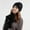 Black, variant on Dvkptbk Scarf 3PCS Suit Women Solid Knitting Hat Warm Windproof Baggy Stretch Winter Soft Hat + Gloves + Scarf Set Clothes on Clearance