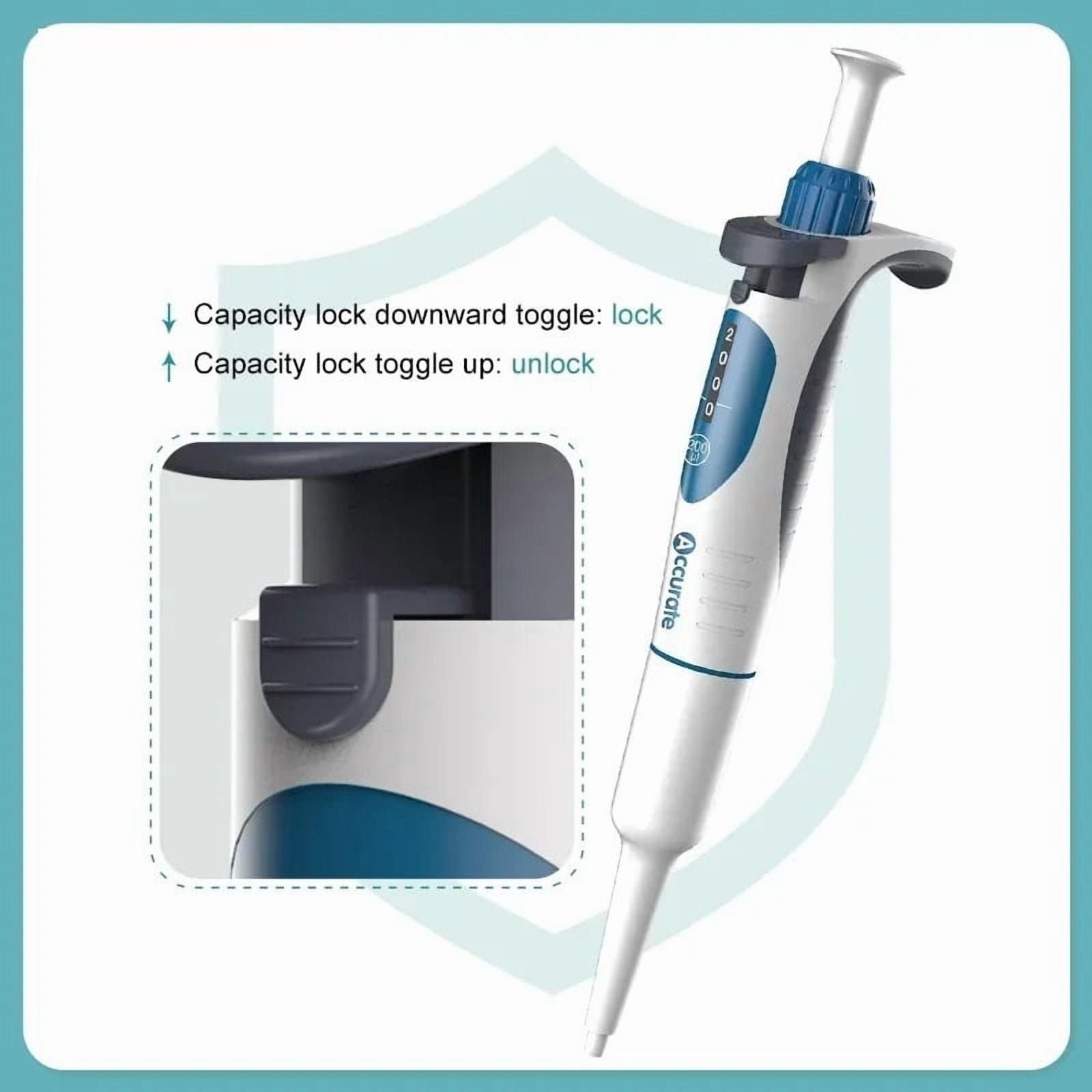 Laboratory Pipette Digital Adjustable Micropipette Lab Pipettor With Pipette Tips , High-Accurate