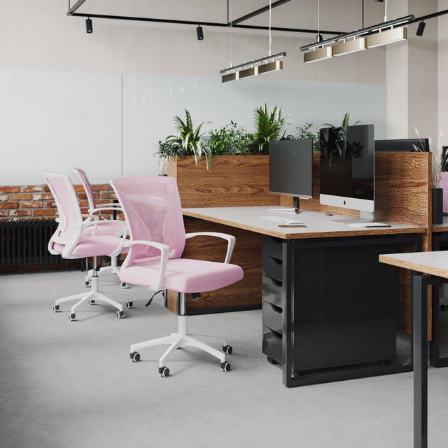 CorLiving Cooper Ergonomic Mesh Back Adjustable Height Adult Office Chair with Wheels