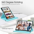 thumbnail image 3 of Fintie Rotating Case for Samsung Galaxy Tab S8 Plus 2022/S7 FE 2021/S7 Plus 2020 12.4 inch, 360 Degree Swivel Stand Cover With S Pen Holder Auto Sleep/Wake, Shades of Blue, 3 of 7