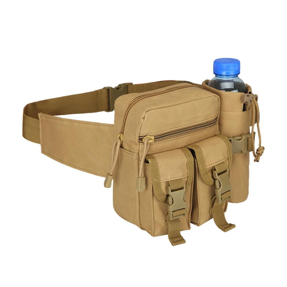 Sac Banane Avec Gourde Intégrée MFH - Taille Moyenne, Vert, Polyester, Extérieur/randonnée