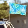 thumbnail image 3 of Car Flag12x18 No Pole Is Not Easy To Fade Fast Dry Hole Design Can Wear Flagpole Easy To Install For Car Family Business Travel Lightseagreen Tie-Dye Background Vibrant Colors And Swirling (3), 3 of 8