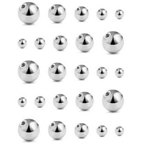 25Pieces Alloy Balls Replacement Piercing Part Piercing Supplies for Jewelry