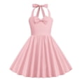 thumbnail image 2 of gdxvjhbj Robes pour Petites Filles Robe Papillon pour Bébé Fille Tutu à Volants Sans Manches Robes Robe de Fête 3T 4T (Rose, 3-4 Ans), 2 of 6