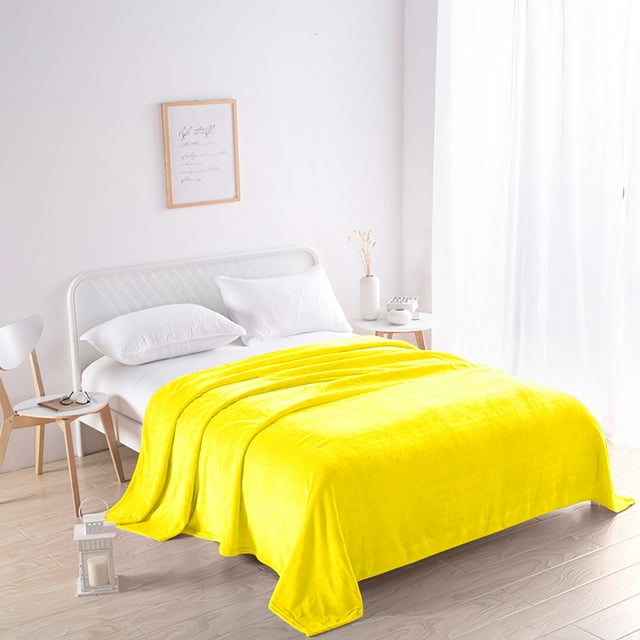 Soft Microfiber Flannel Blankets For Couch Bed Sofa Warm For All Seasons 70X100CM