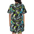 thumbnail image 3 of Lsque sport sonw board Women's Short-Sleeved Pajama Set - 2 Piece Soft and Lightweight Sleepwear Set-XX-Large, 3 of 9