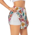 thumbnail image 1 of Honeii Easter Egg Print a Double-Layered Women's Running Short, Ideal for Gym, Tennis, and Various Activities, Complete with a Practical Pocket-Medium, 1 of 7