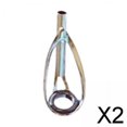 thumbnail image 1 of 2 anillos guía para caña de pescar, resistentes accesorios para caña de pescar con cebo, herramientas de reparación de cañas 2 piezas, 1 of 8