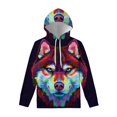 thumbnail image 2 of Sudadera con capucha con estampado 3D de perros y mascotas coloridas para hombres y niños, jersey con gráficos de animales de husky siberiano, ropa de calle, sudaderas casuales, 2 of 4
