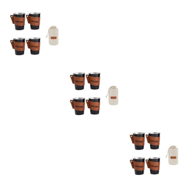 Juego de 4 piezas de Acero inoxidable Toystoory taza de leche para vino cerveza 350ML