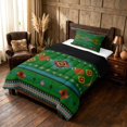 thumbnail image 2 of Manfei Tribal Aztec Twin Comforter Sets, Boho Geometric Bedding Set, Teal, Orange and Green, Black Reversible 2-Piece, 1 Comforter and 1 Pillowcase, 2 of 6