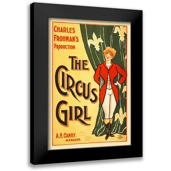 Hollywood Photo Archive 11x14 Black Modern Framed Museum Art Print Titled - Vintage Circus Poster