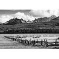 thumbnail image 2 of Flaherty, Dennis 14x11 White Modern Wood Framed Museum Art Print Titled - Idaho, Sawtooth NRA Rail fence and landscape, 2 of 4