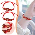 thumbnail image 2 of Wmool Lucky Dragon Adjustable Handmade Red String Rope Bracelet, 2 of 8