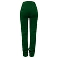 thumbnail image 5 of Yuncity Women Sweatpants Trousers Thickened Warm Trousers Fashionable Outdoor Drawstring Casual Trousers Women's Sweat Pants Dark Green L, 5 of 6