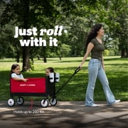 Radio Flyer Kid & Cargo Folding Sport Wagon for Kids, Ages 18+ Months, Red