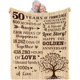 thumbnail image 1 of LHSHID Best Anniversary Marriage Gift Blanket Flannel Soft and Comfortable Anti static Bed Sofa Blanket 50x60in, 1 of 6