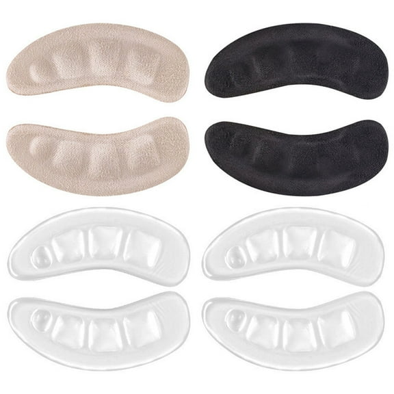 PTOOTP Gel Heel Pads for Women Shoes, 4 Pairs Cushioned Insoles for Comfort and