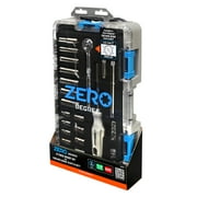 27-piece 1/4 Drive Sae Mechanics Tool Set - With Zero-degree Gearless Ratchet