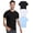 Black/White/Ice Blue, variant on Men's Bamboo Viscose Crew Neck T-Shirt, Cooling