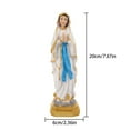 thumbnail image 2 of Decorr Small Virgin Mary Resin Statue, Hand Painted Easter Figurine for Home Altar Shelf Decor, Religious Collectible Art Gift for Christmas Easter & Faith Inspired Spaces（2.36×7.87"）, 2 of 7