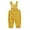 Yellow, variant on Tiijoy Girls Suspenders Jumpsuit Solid Cotton Straight Fit Overalls, Sizes 18-24M