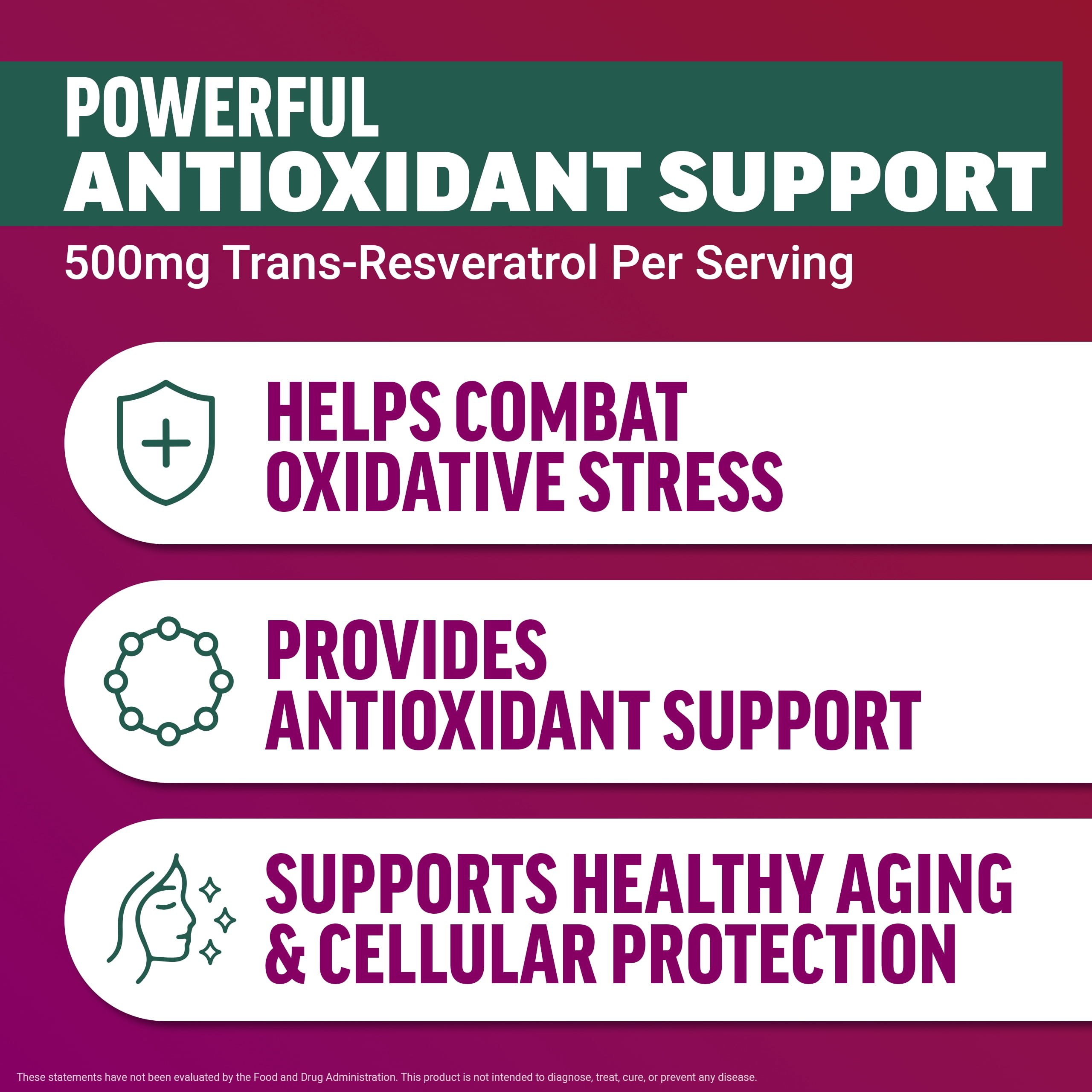 Force Factor Ultra Resveratrol, 500mg Trans-Resveratrol with Grapeseed Extract, Quercetin & Vitamin C, Antioxidant Supplement for Healthy Aging & Cellular Protection, 60 Capsules