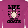 thumbnail image 4 of Inktastic Life is Better with Goats Long Sleeve T-Shirt, 4 of 5