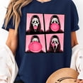 thumbnail image 3 of Scary Face Bubble Gum in October We Wear Pink Ghost Unisex T-Shirt, Sizes S-5XL - Gategoo, 3 of 5