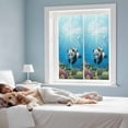 thumbnail image 3 of Funny Diving Panda Window Privacy Film, Ocean Sea Coastal Coral Fish Marine Life Static Cling UV Sun Blocking Heat Control Window Tint Day and Night, Non-Adhesive One Way Privacy Cover 17.7''x39.3'', 3 of 7