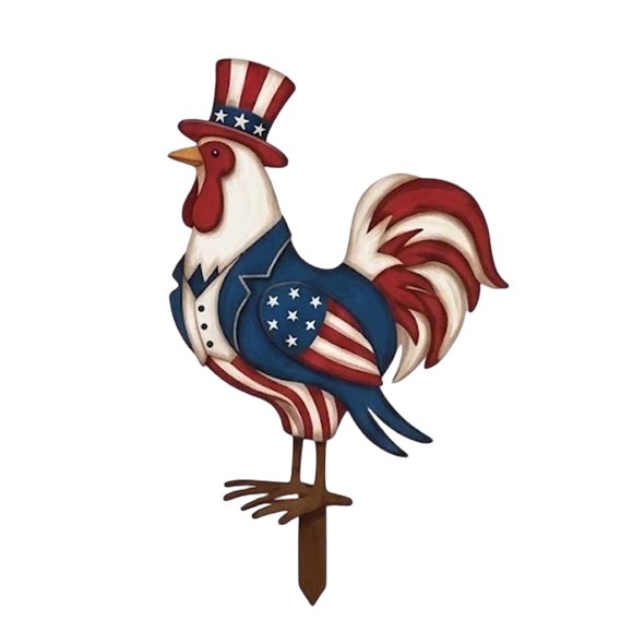 Metal Rooster Porch Decor Statues Decor Hand Crafts Ornament
