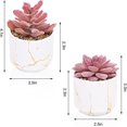 thumbnail image 2 of 2 Macetas De Cerámica Blanca Plantas Artificiales Suculentas, Mini Plantas Suculentas Artificiales, Plantas Falsas Para Decoración De Estantes, Baño, Dormitorio, Decoración De Oficina, D, 2 of 5