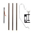 thumbnail image 4 of Soporte para farol de Camping, gancho para lámpara, fácil montaje, soporte de luz colgante plegable con abrazadera de mesa para viajes en jardín y bar Café, 4 of 8
