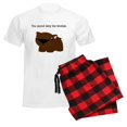 thumbnail image 6 of CafePress - Wombat Men's Light Pajamas - Men's Light Loose Fit Cotton Pajama Set, 6 of 7