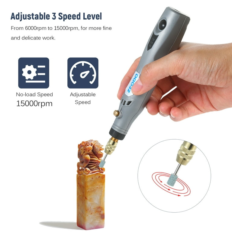 Multifunctional Mini Handheld Electric Grinder Set 6000-15000rpm Power  Rotary Tool Kit Rechargeable 5 in 1 Polisher Driller Cutter Engraver Sander  Pen