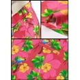 thumbnail image 5 of HAPPY BAY Men's Hawaiian Shirt Aloha Casual Short Sleeve Button Down Beach Shirts for Men Summer L Flower Parrot, Pink Vacation Party, 5 of 6