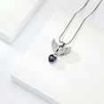 thumbnail image 6 of Cremation Urn Necklaces Ashes Holds Angel Wings Urn Necklace for Ashes Heart Birthstone Shape Cremation Jewelry Urns Keepsake Pendant for Women Pet, 6 of 7