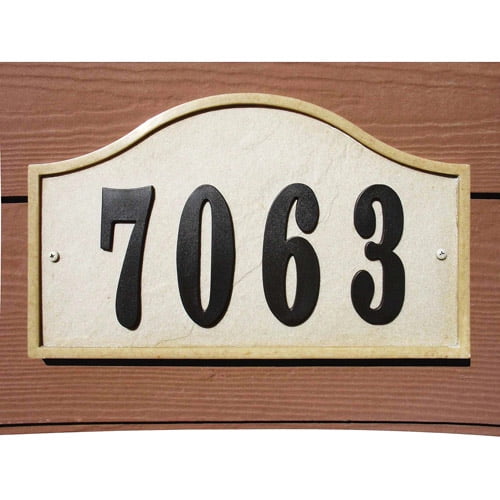 QualArc Ridgestone DIY Serpentine Stone Address Plaque by