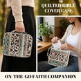 thumbnail image 5 of Yuyamidu Aztec Bible Covers for Women Cow Print Quilted Bible Case with Handle and Zipper Pocket Fashion Lightweight Christian Gifts for Church Study, 5 of 8