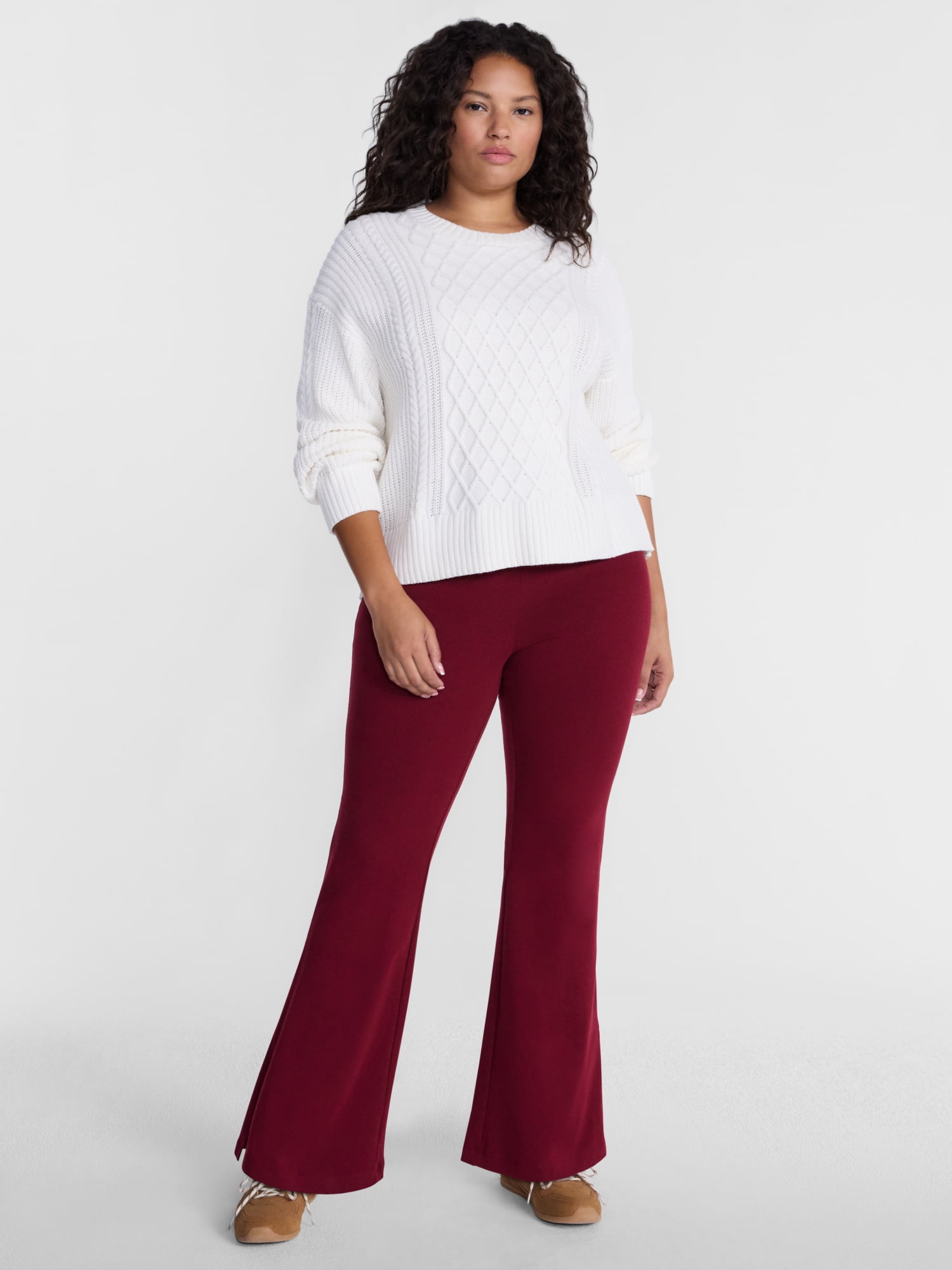 Terra & Sky Women's Plus Flare Leggings, Sizes 0X-5X