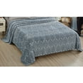 thumbnail image 2 of Plazatex Luxurious Ultra Soft Lightweight Montgomery Printed Bed Blanket Blue 60" x 90", 2 of 4