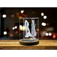 thumbnail image 2 of St. Raphael | Patron Saint of Healing and Travelers Gift | Religious 3D Engraved Crystal, 2 of 6